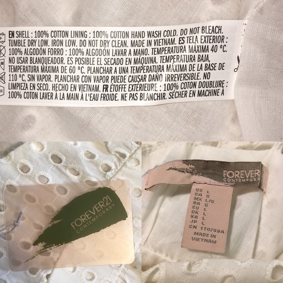 Forever 21 Contemporary Eyelet Dress. - Picture 7 of 7